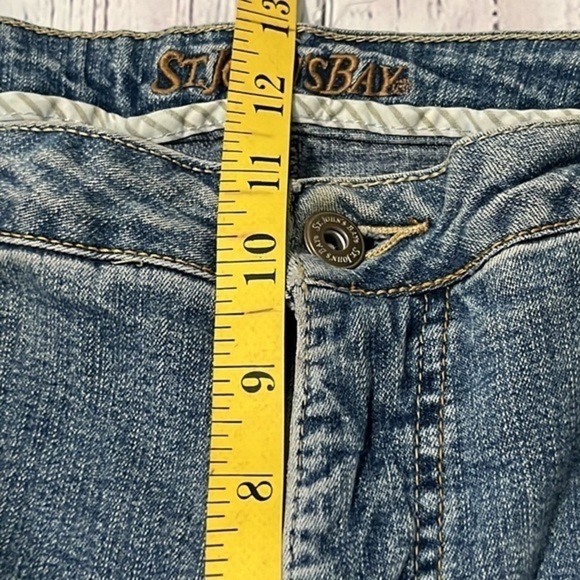 St Johns Bay secretly slender bootcut 14 short denim jeans pants slacks - Picture 6 of 10